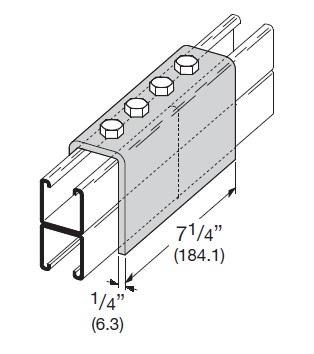 Four Hole Splice Clevis - B172-22A | Warwick Industrial Fasteners